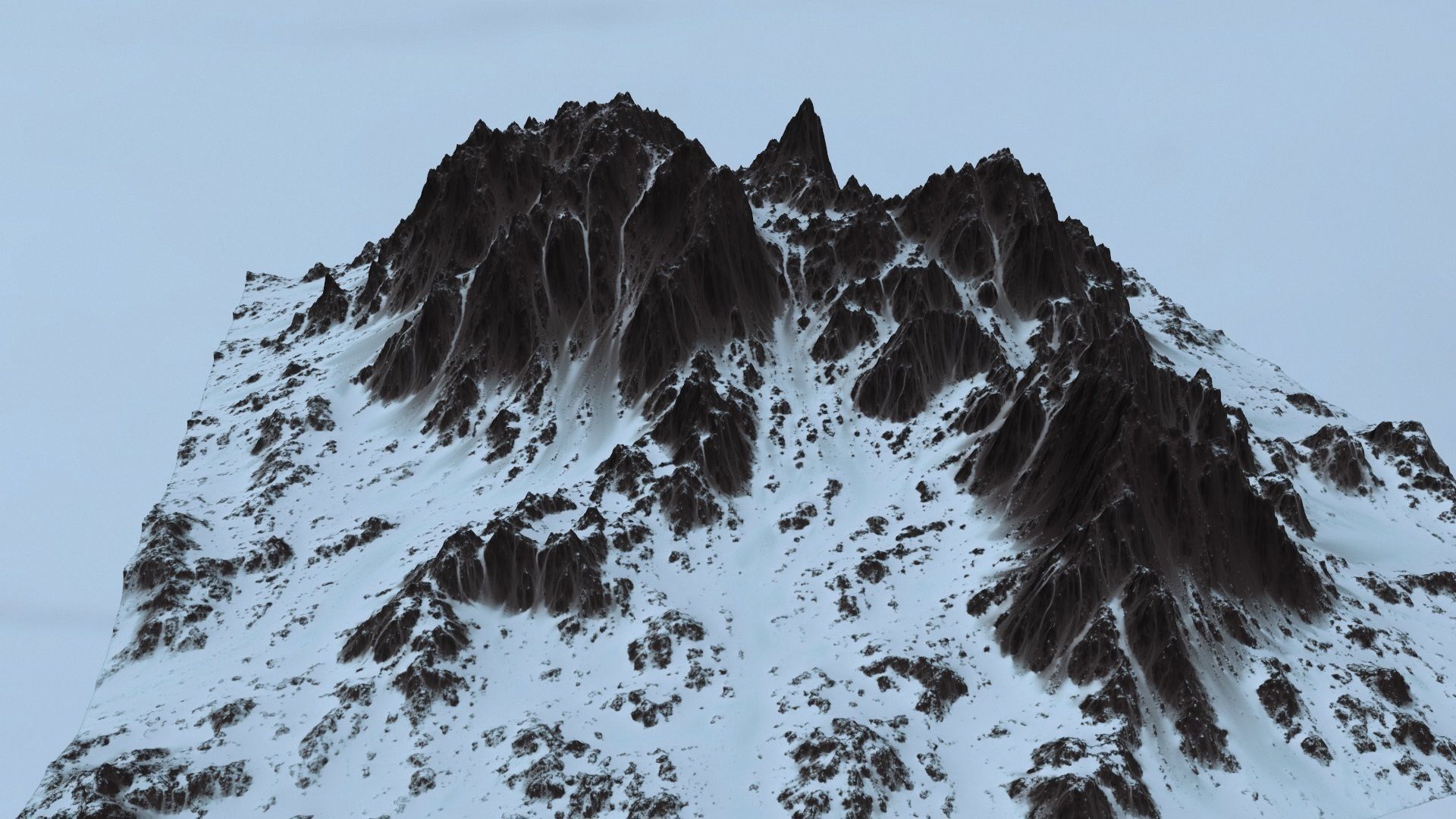 snow mount 03 Low-poly 3D model_18