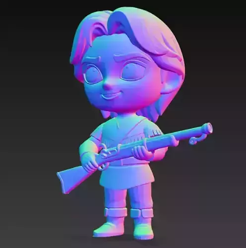 Anime Monster Lady Designer Skulptur STL Designer 