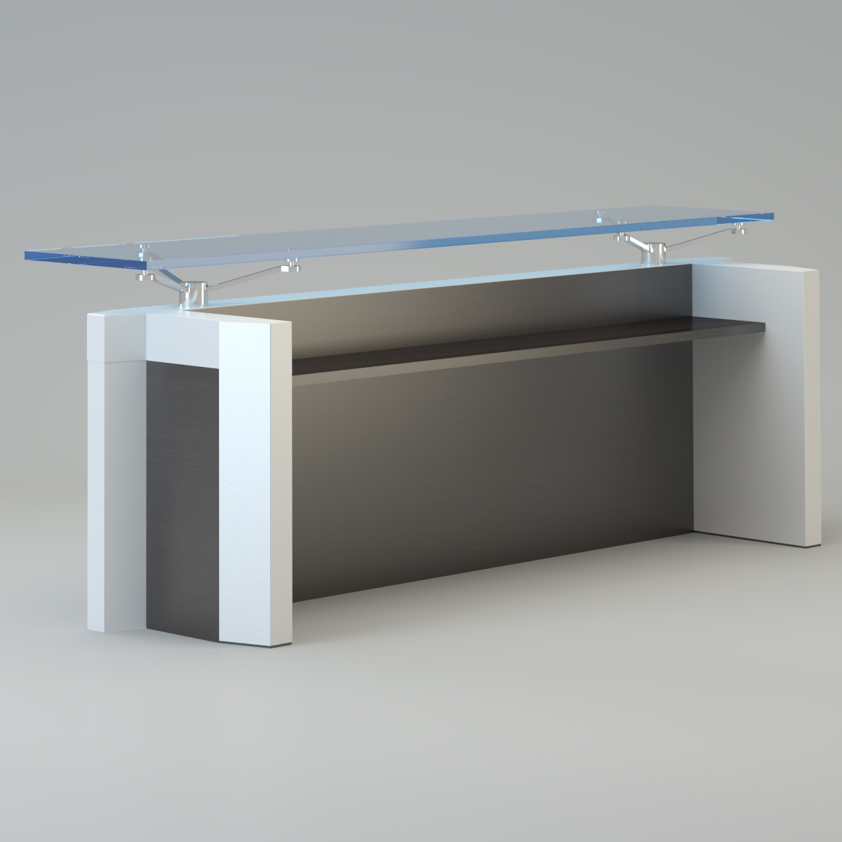 Contemporary reception desk 3D model_3