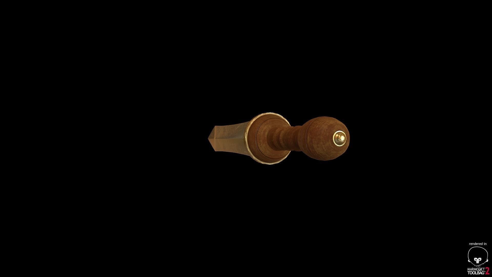 Historical Weapon - Gladius Low-poly 3D model_5