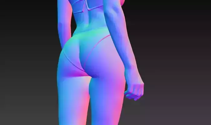 Anime Monster Lady Designer Skulptur STL Designer 