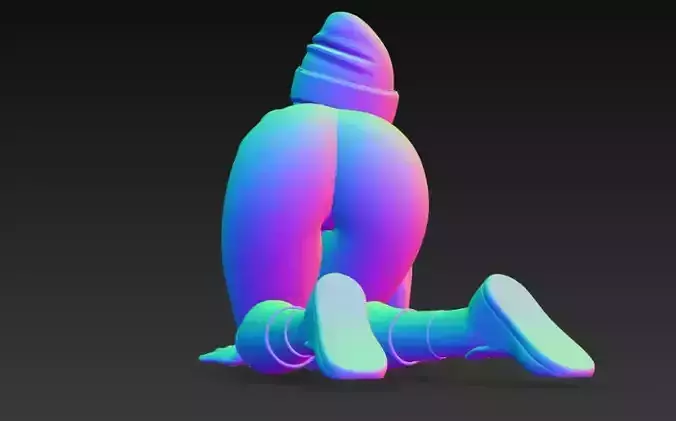 Anime Monster Lady Designer Skulptur STL Designer 