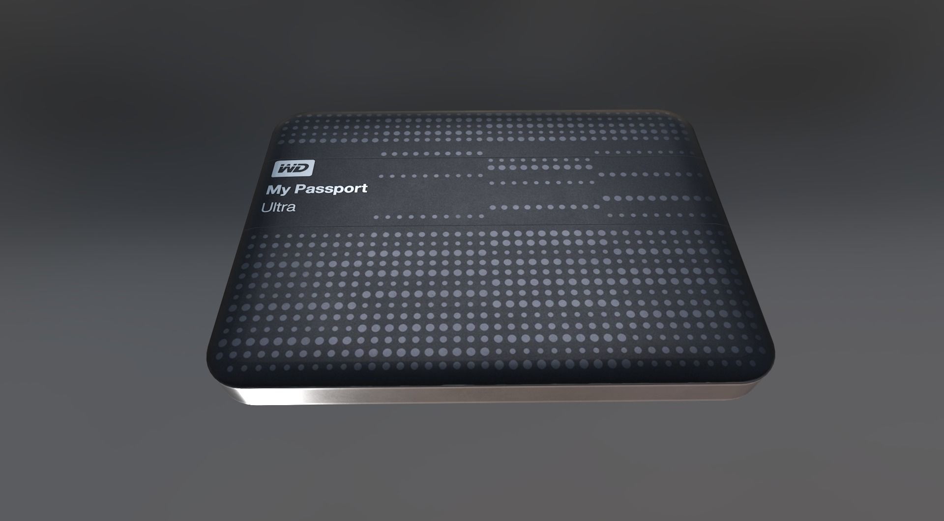 External HDD With USB Cable Rigged WD Version Low-poly 3D model_18