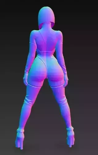 Anime Monster Lady Designer Skulptur STL Designer 