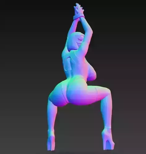 Anime Monster Lady Designer Skulptur STL Designer 