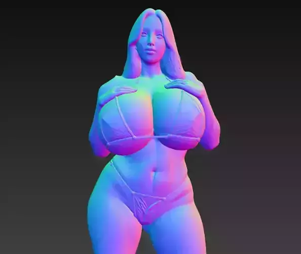 Anime Monster Lady Designer Skulptur STL Designer 