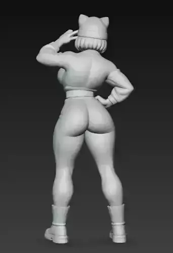 Anime Monster Lady Designer Skulptur STL Designer 