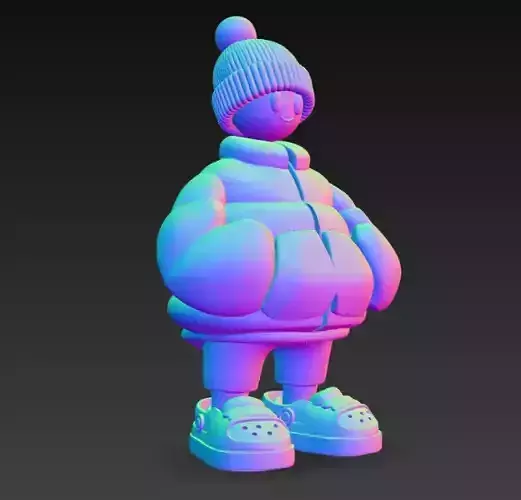 Anime Monster Lady Designer Skulptur STL Designer 