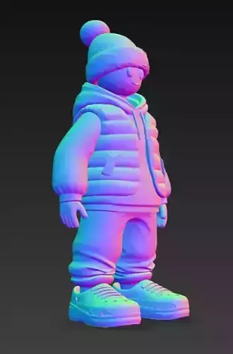 Anime Monster Lady Designer Skulptur STL Designer 