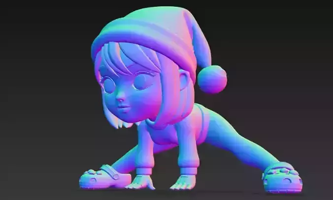 Anime Monster Lady Designer Skulptur STL Designer 