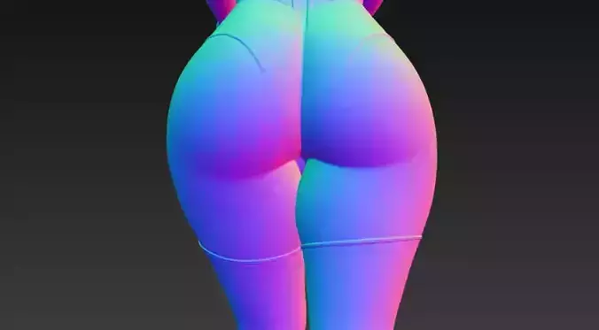 Anime Monster Lady Designer Skulptur STL Designer 