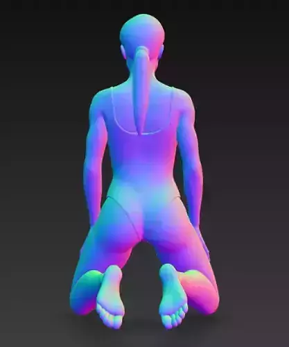 Anime Monster Lady Designer Skulptur STL Designer 