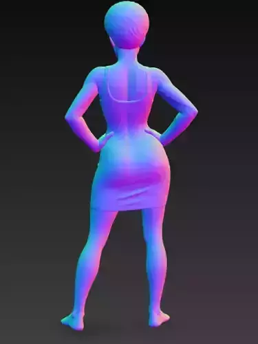 Anime Monster Lady Designer Skulptur STL Designer 