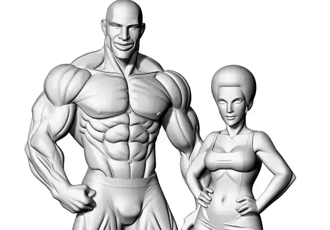 Anime Monster Lady Designer Skulptur STL Designer 