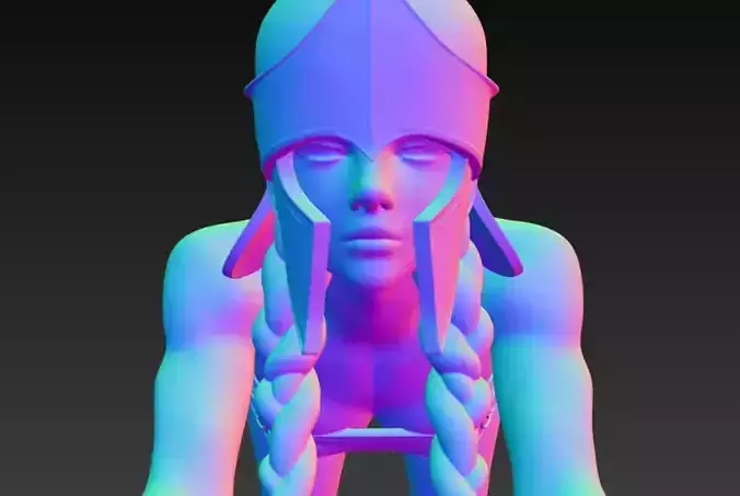 Anime Monster Lady Designer Skulptur STL Designer 