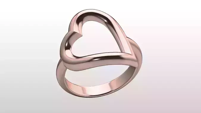 Open Heart Minimalist Ring File Item 52