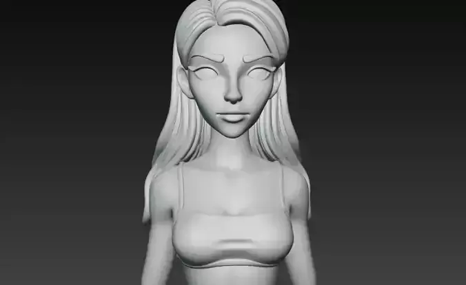 Anime Monster Lady Designer Skulptur STL Designer 