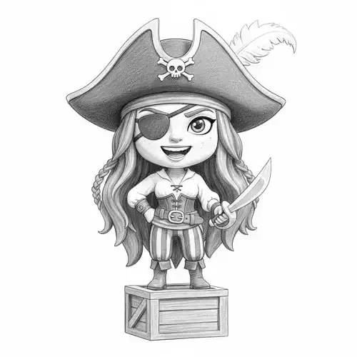 Anime Monster Lady Designer Skulptur STL Designer 