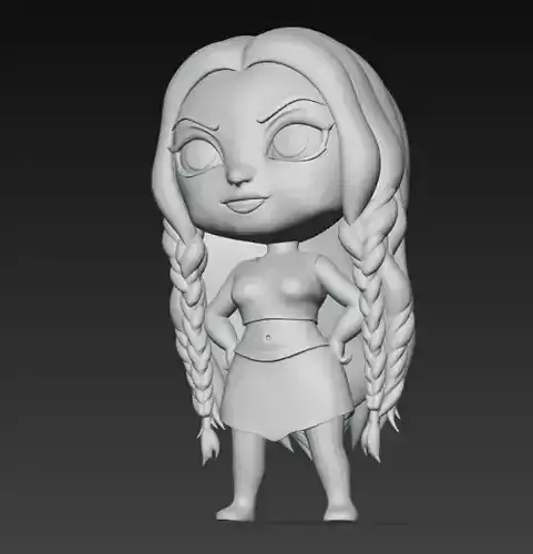 Anime Monster Lady Designer Skulptur STL Designer 