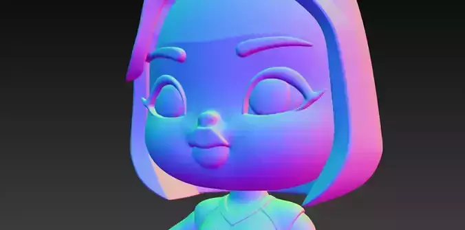 Anime Monster Lady Designer Skulptur STL Designer 