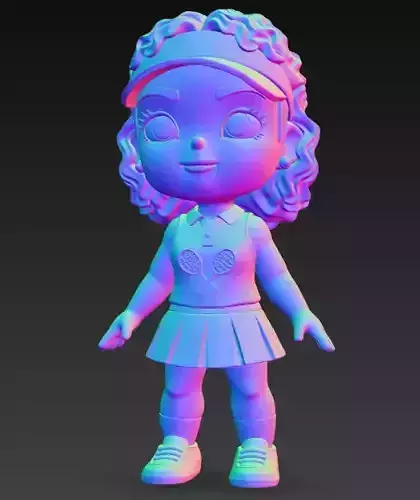 Anime Monster Lady Designer Skulptur STL Designer 