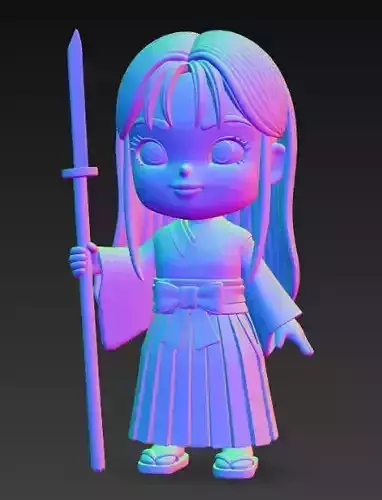 Anime Monster Lady Designer Skulptur STL Designer 