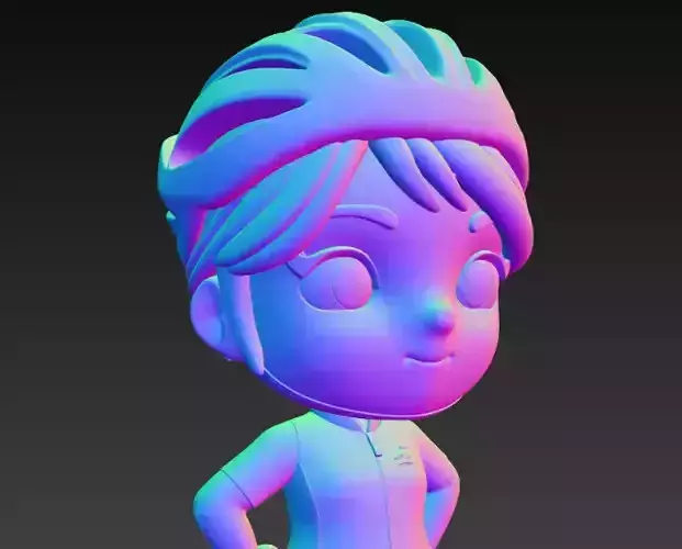 Anime Monster Lady Designer Skulptur STL Designer 