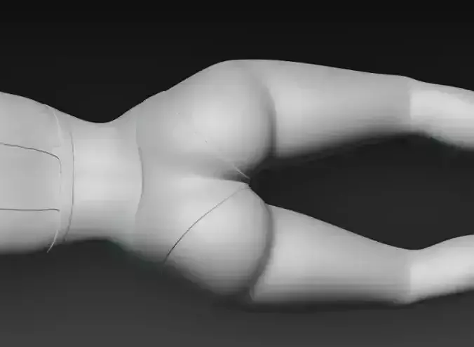 Anime Monster Lady Designer Skulptur STL Designer 