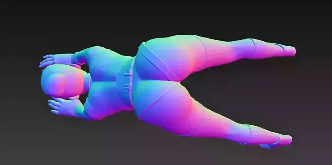 Anime Monster Lady Designer Skulptur STL Designer 