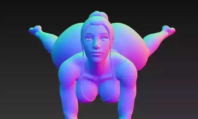 Anime Monster Lady Designer Skulptur STL Designer 