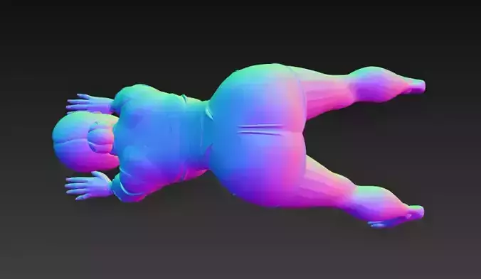 Anime Monster Lady Designer Skulptur STL Designer 