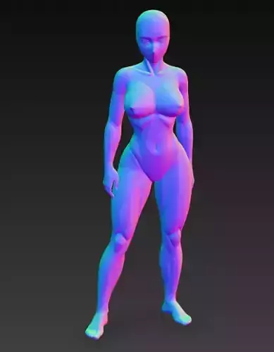 Anime Monster Lady Designer Skulptur STL Designer 