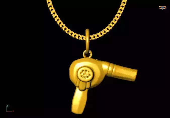 Dryer pendant charms - one inch pendant