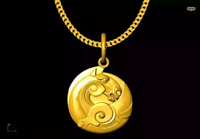 Horse pendant charms - one inch pendant