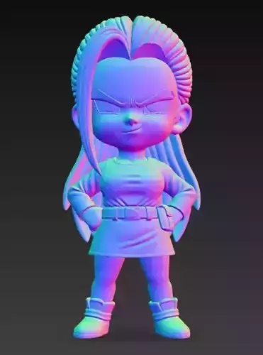 Anime Monster Lady Designer Skulptur STL Designer 