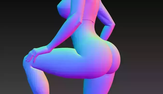 Anime Monster Lady Designer Skulptur STL Designer 