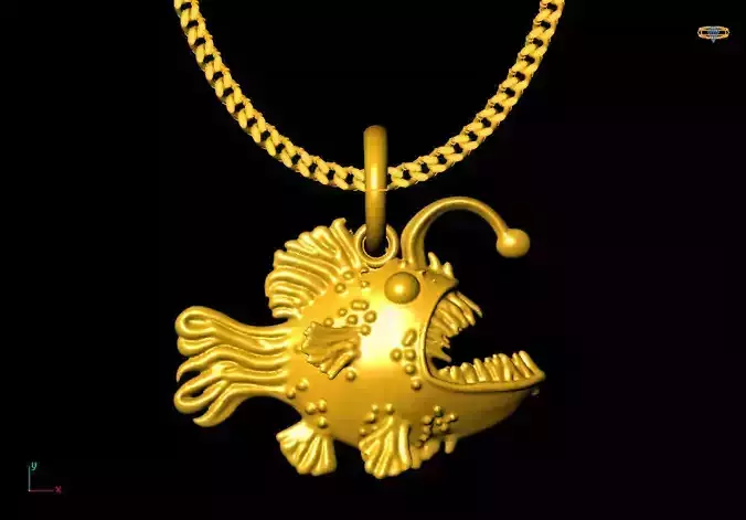  piranha pendant charms - one inch pendant