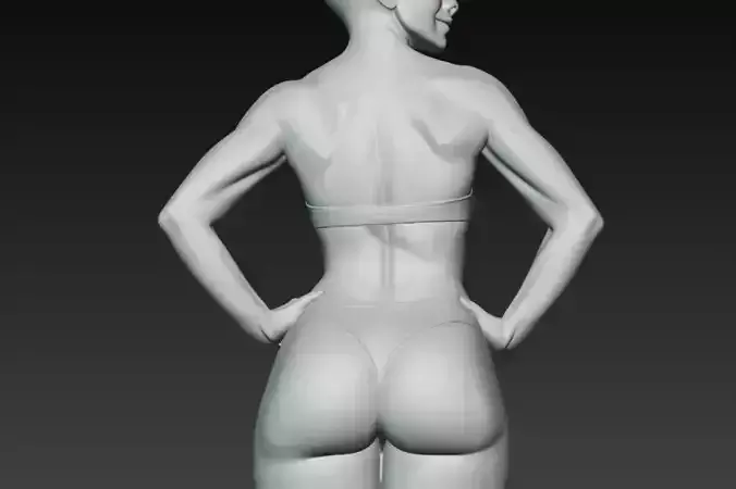 Anime Monster Lady Designer Skulptur STL Designer 