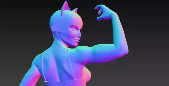 Anime Monster Lady Designer Skulptur STL Designer 