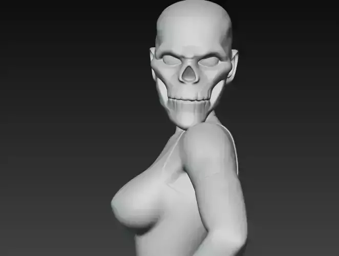 Anime Monster Lady Designer Skulptur STL Designer 