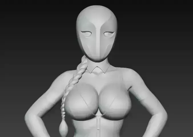 Anime Monster Lady Designer Skulptur STL Designer 