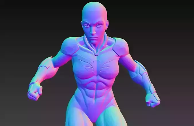 Anime Monster Lady Designer Skulptur STL Designer 