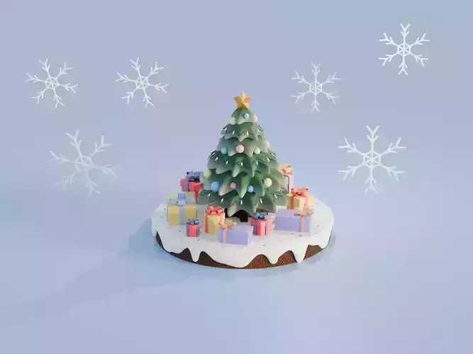 Christmas Tree with Presents