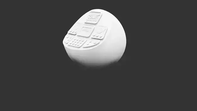 Futuristic Sci Fi Communication Console for 3D print