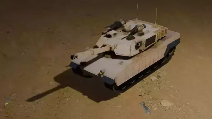 M1 Abrams Main Battle Tank  Realistic 3D Model