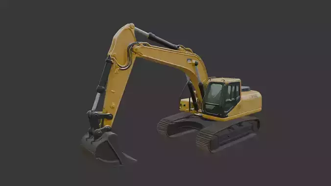 Excavator 3D Scan Print