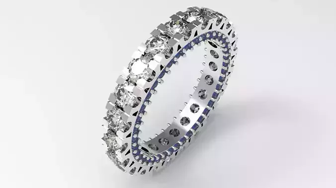 The Eternity stl 3d printable jewelry Ring model rr0005