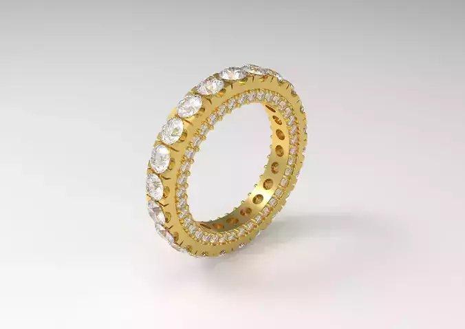The Eternity jewelry stl 3d Ring model rr0015