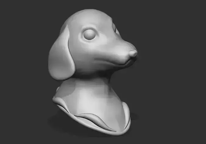 Dog Pendant 3D Printable Model 