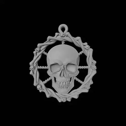 Skull Pendant Medallion